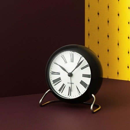 Roman Table clock Ø11 cm white/black
