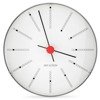 Bankers Wall clock Ø12 cm white/black/red