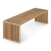 Slatted bench teak, 160x43cm