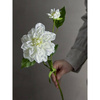 Dahlia Stem, White, Artificial Flowers