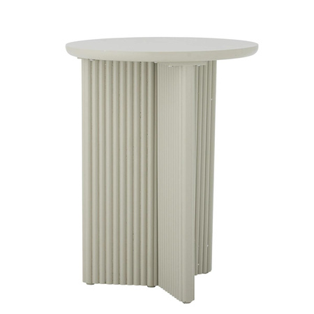 Edith Side Table, White, Firwood