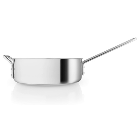 Patelnia do smażenia z powłoką ceramiczną Powłoka Slip-Let® Eva Trio STAINLESS STEEL srebrna Ø24 cm