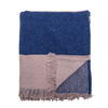 Cadeo Throw, Blue, Recycled Cotton