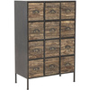 Matteo Drawer, Black, Metal