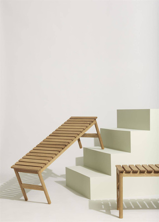 Ławka L122 Hübsch ROW naturalna