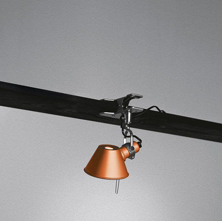 Lampa Artemide Tolomeo Pinza Micro pomarańczowa