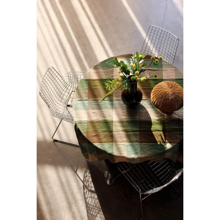 Vida check table cloth mint/olive (140x220cm)