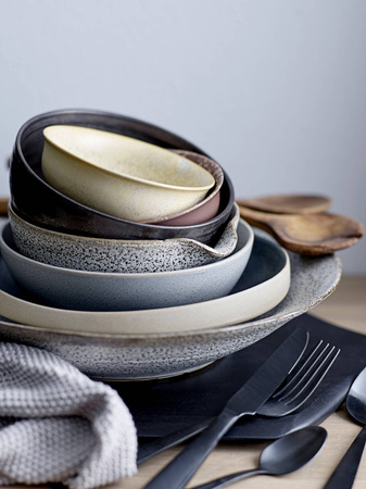 Kendra Bowl, Grey, Stoneware