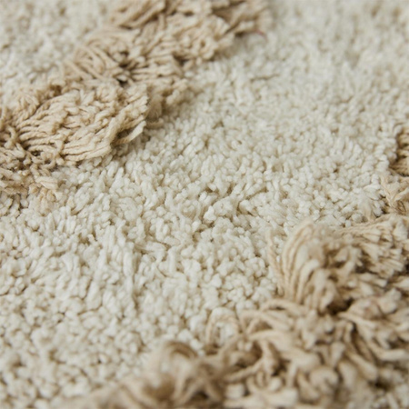 Round bath mat cream (80x80cm)