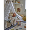 Baily Wall Mirror, White, Polyester
