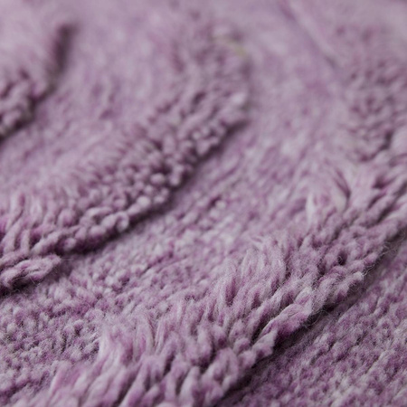 Round woolen rug lilac (150x150cm)