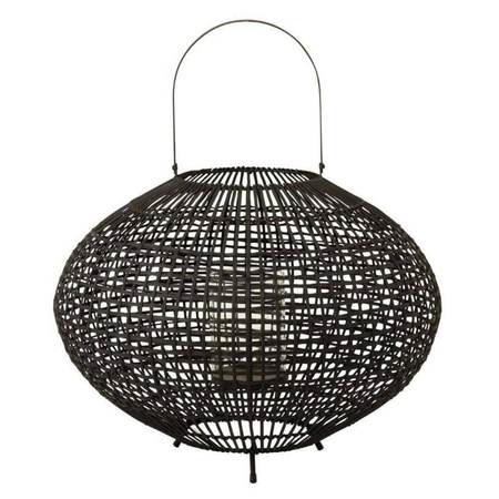 J-LINE rattan lantern black