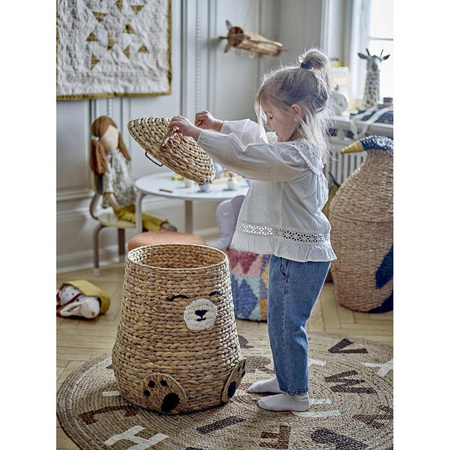Kosz Z Pokrywką Bloomingville TIMONE naturalny