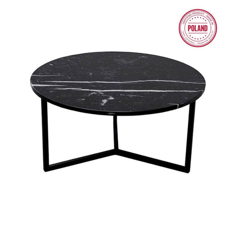 Coffee table IGNE FURNITURE BLACK MOON 80 cm black