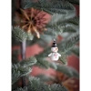 Bombka bałwanek Bloomingville FESTIVE biała