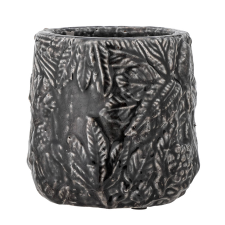BLOOMINGVILLE NIKOU black flowerpot