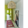 Wicker pendant lamp ball natural M