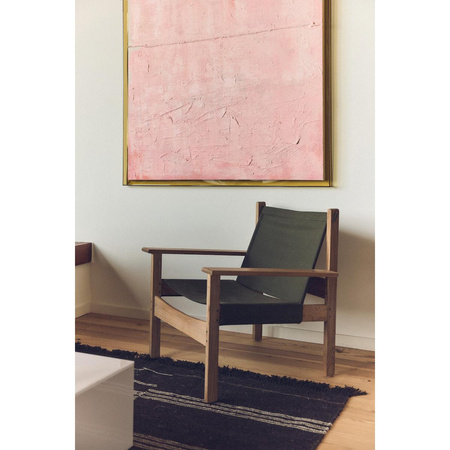 Wełniany kilim w paski hkliving STRIPED brązowy rozmiar 150x240 cm