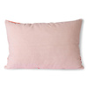 Striped velvet cushion red/pink (40x60)