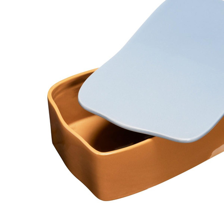 Amare Desk Organiser Large Brown/Light blue