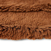 Round woolen rug mahogany (150x150cm)