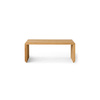 Ławka HKLIVING SLATTED naturalna rozmiar 96 cm