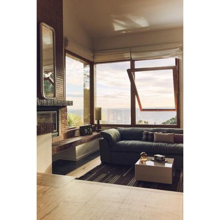 Wełniany kilim w paski hkliving STRIPED brązowy rozmiar 150x240 cm