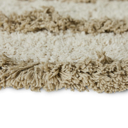 Okrągły dywan łazienkowy hkliving CREAM beżowy rozmiar 120x120 cm