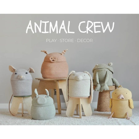 Kosz Lorena Canals THE ANIMAL CREW niebieski