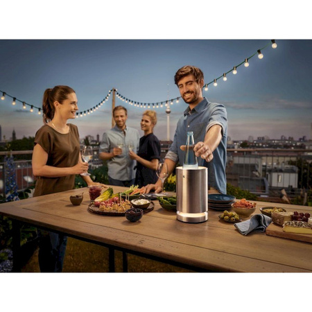Cooler podświetlany na wino WMF AMBIENT srebrny