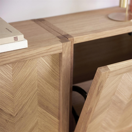 Shoe cabinet HÜBSCH HERRINGBONE natural