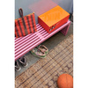 Ławka HKLIVING SLATTED różowa rozmiar 160 cm