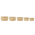 Set of 5 BLOOMINGVILLE TOULON Baskets Natural