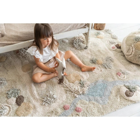 Dywan bawełniany Lorena Canals COTTON WOODS szary 160 x 120 cm