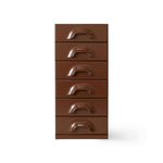 Chest of 6 drawers, chocolate