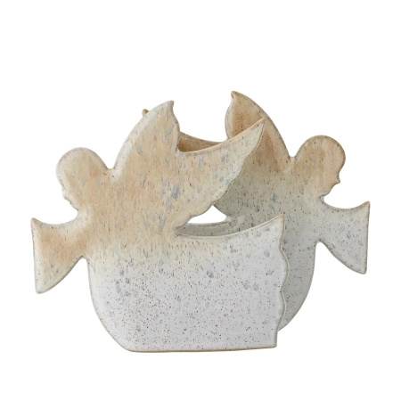 Cherub Napkin Holder, Nature, Stoneware