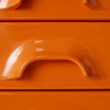 Chest of 8 drawers, tangerine
