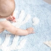 Dywan bawełniany Lorena Canals BABY niebieski Ø120 cm