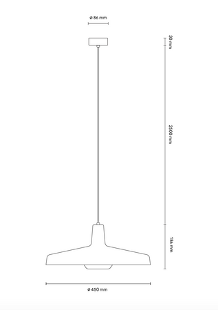 Lampa wisząca Grupa Arigato Pendant Large biała