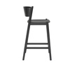 Oblique Bar Stool Black