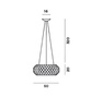 FOSCARINI Caboche Media transparent pendant lamp