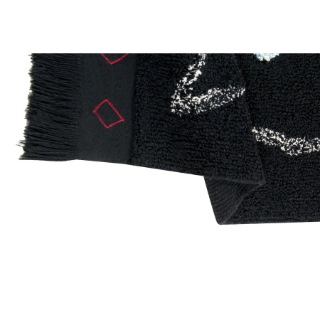 Dywan bawełniany Lorena Canals MEKNES czarny 140 x 200 cm