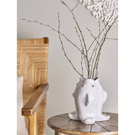 Fili Vase, White, Stoneware