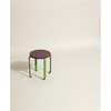 Smile Stool Burgundy/Green