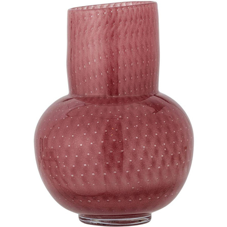Roscoe Vase, Rose, Glass