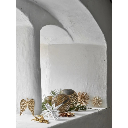 Anisa Ornament, Gold, Plastic