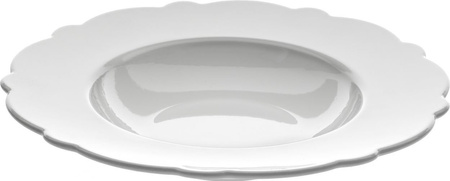 Deep plate ALESSI Dressed white