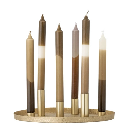 Świecznik na 7 świec Bloomingville MAXIME złotych
