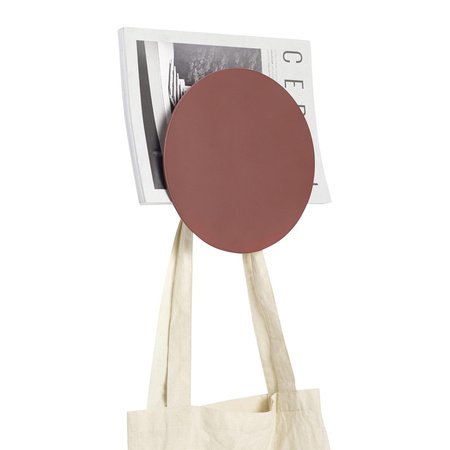 HÜBSCH DOUBLE round hook red