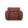 Arc lounge fauteuil, frame sand, royal velvet, magnolia